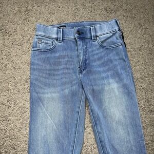 True Religion Jennie Curvy Mid Rise Skinny Jeans Dark Wash Size 24 NWOT